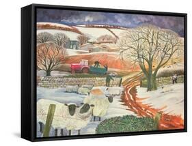 Winter Woolies-Lisa Graa Jensen-Framed Stretched Canvas