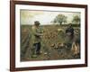 Winter Work (Colour Litho)-George Clausen-Framed Giclee Print