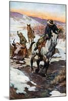 Winter Work for the Cowboys, 1906 (1908-190)-null-Mounted Giclee Print