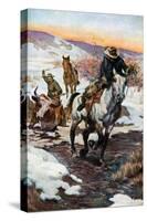 Winter Work for the Cowboys, 1906 (1908-190)-null-Stretched Canvas