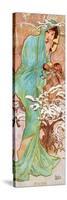 Winter-Alphonse Mucha-Stretched Canvas