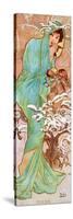 Winter-Alphonse Mucha-Stretched Canvas