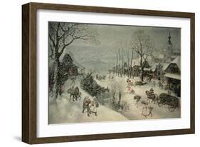 Winter-Lucas van Valckenborch-Framed Giclee Print