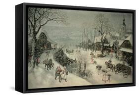 Winter-Lucas van Valckenborch-Framed Stretched Canvas