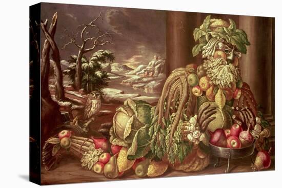 Winter-Giuseppe Arcimboldo-Stretched Canvas