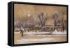 Winter-Vincent van Gogh-Framed Stretched Canvas