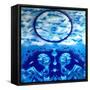 Winter-Abstract Graffiti-Framed Stretched Canvas