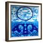 Winter-Abstract Graffiti-Framed Giclee Print