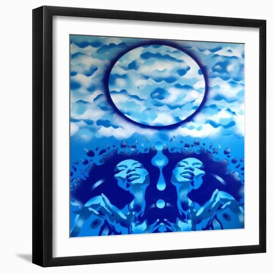 Winter-Abstract Graffiti-Framed Giclee Print