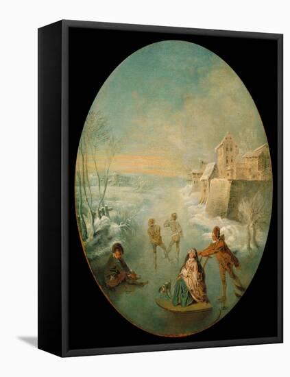 Winter-Jean-Baptiste Pater-Framed Stretched Canvas