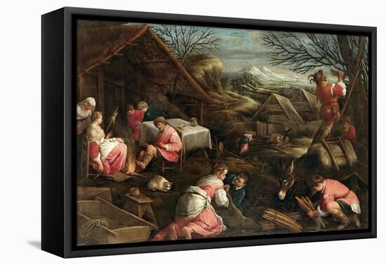 Winter-Jacopo Bassano-Framed Stretched Canvas