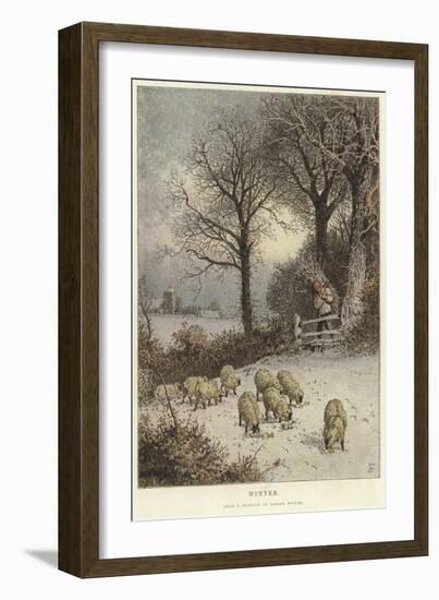 Winter-Myles Birket Foster-Framed Giclee Print