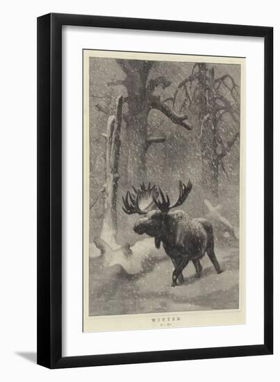 Winter-Joseph Wolf-Framed Giclee Print