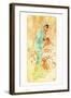 Winter-Alphonse Mucha-Framed Art Print