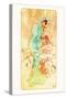 Winter-Alphonse Mucha-Stretched Canvas