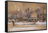 Winter-Vincent van Gogh-Framed Stretched Canvas