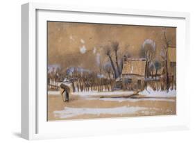 Winter-Vincent van Gogh-Framed Giclee Print