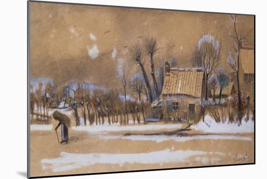 Winter-Vincent van Gogh-Mounted Giclee Print