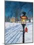 Winterberry Lamppost-James Redding-Mounted Art Print