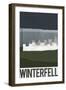 Winterfell Retro Travel-null-Framed Art Print