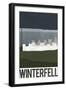 Winterfell Retro Travel-null-Framed Art Print