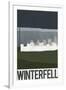 Winterfell Retro Travel-null-Framed Art Print