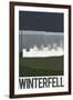 Winterfell Retro Travel-null-Framed Art Print