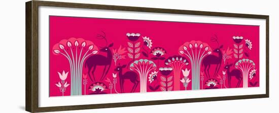 Winterland Deer-null-Framed Giclee Print