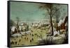 Winterlandscape (1601)-Pieter Brueghel the Younger-Framed Stretched Canvas