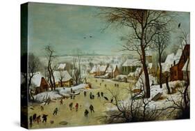 Winterlandscape (1601)-Pieter Brueghel the Younger-Stretched Canvas