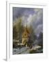 Winterlandschaft an Einer Kirche-Barend Cornelis Koekkoek-Framed Giclee Print