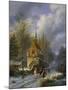 Winterlandschaft an Einer Kirche-Barend Cornelis Koekkoek-Mounted Giclee Print