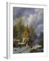 Winterlandschaft an Einer Kirche-Barend Cornelis Koekkoek-Framed Giclee Print