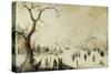 Winterlandschaft-Hendrick Avercamp-Stretched Canvas