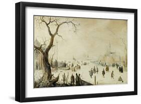 Winterlandschaft-Hendrick Avercamp-Framed Giclee Print