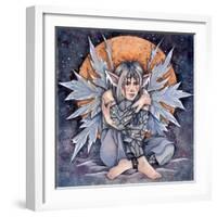 Winters Chill Fairy-Linda Ravenscroft-Framed Giclee Print