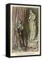 Winters Tale - Statue-Arthur Rackham-Framed Stretched Canvas