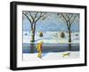 Winters Walk, 2005-Radi Nedelchev-Framed Giclee Print