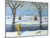 Winters Walk, 2005-Radi Nedelchev-Mounted Giclee Print