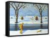 Winters Walk, 2005-Radi Nedelchev-Framed Stretched Canvas