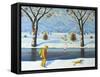 Winters Walk, 2005-Radi Nedelchev-Framed Stretched Canvas