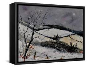 Winterscene 4531-Pol Ledent-Framed Stretched Canvas