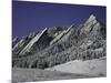 Winterscene of the Flatirons in Boulder, Colorado-Dörte Pietron-Mounted Premium Photographic Print