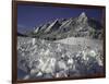 Winterscene of the Flatirons in Boulder, Colorado-Dörte Pietron-Framed Premium Photographic Print