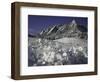 Winterscene of the Flatirons in Boulder, Colorado-Dörte Pietron-Framed Photographic Print