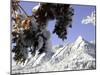 Winterscene of the Flatirons in Boulder, Colorado-Dörte Pietron-Mounted Photographic Print