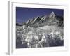 Winterscene of the Flatirons in Boulder, Colorado-Dörte Pietron-Framed Photographic Print