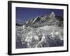 Winterscene of the Flatirons in Boulder, Colorado-Dörte Pietron-Framed Photographic Print