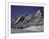 Winterscene of the Flatirons in Boulder, Colorado-Dörte Pietron-Framed Photographic Print