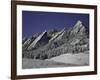 Winterscene of the Flatirons in Boulder, Colorado-Dörte Pietron-Framed Photographic Print